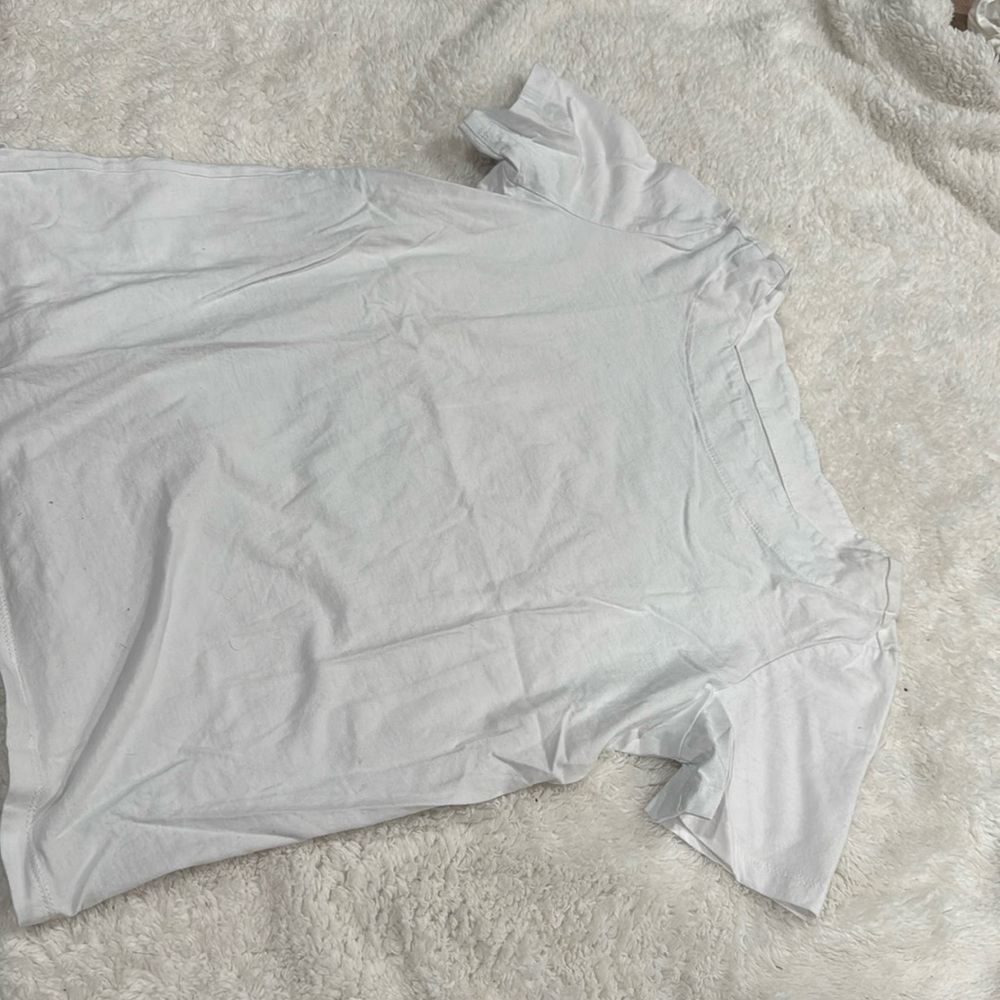 Coral nah white short sleeve shirt